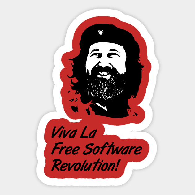 Viva La Free Software Revolution! Sticker by Soriagk